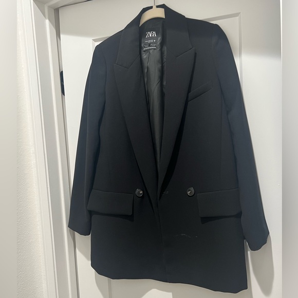 Zara Long Flowy Blazer - Picture 1 of 7